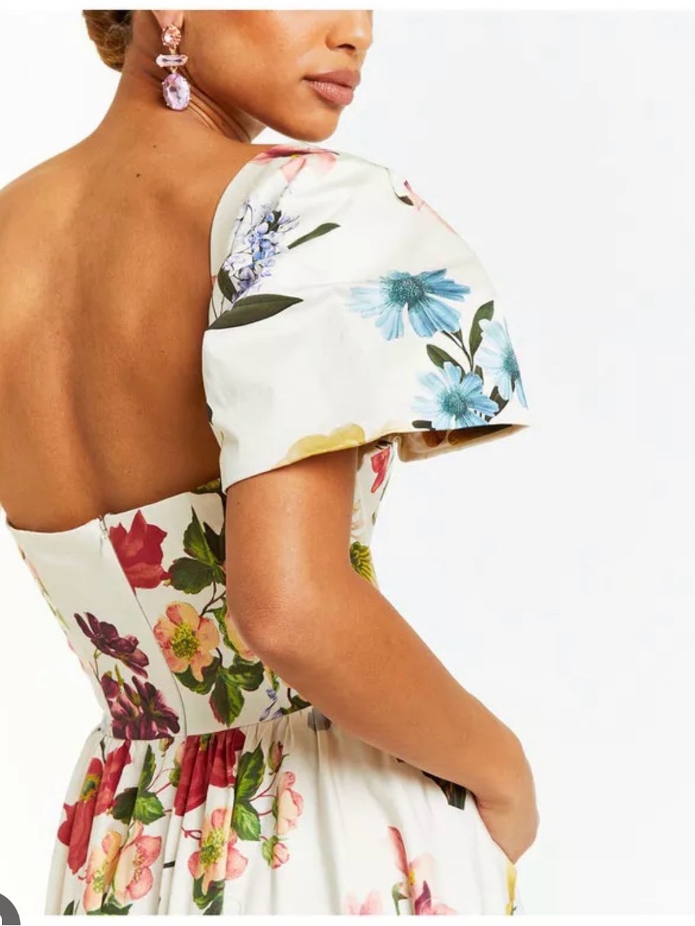 Mestiza New York Odette Floral Print Convertible Midi Dress - Picture 2 of 9